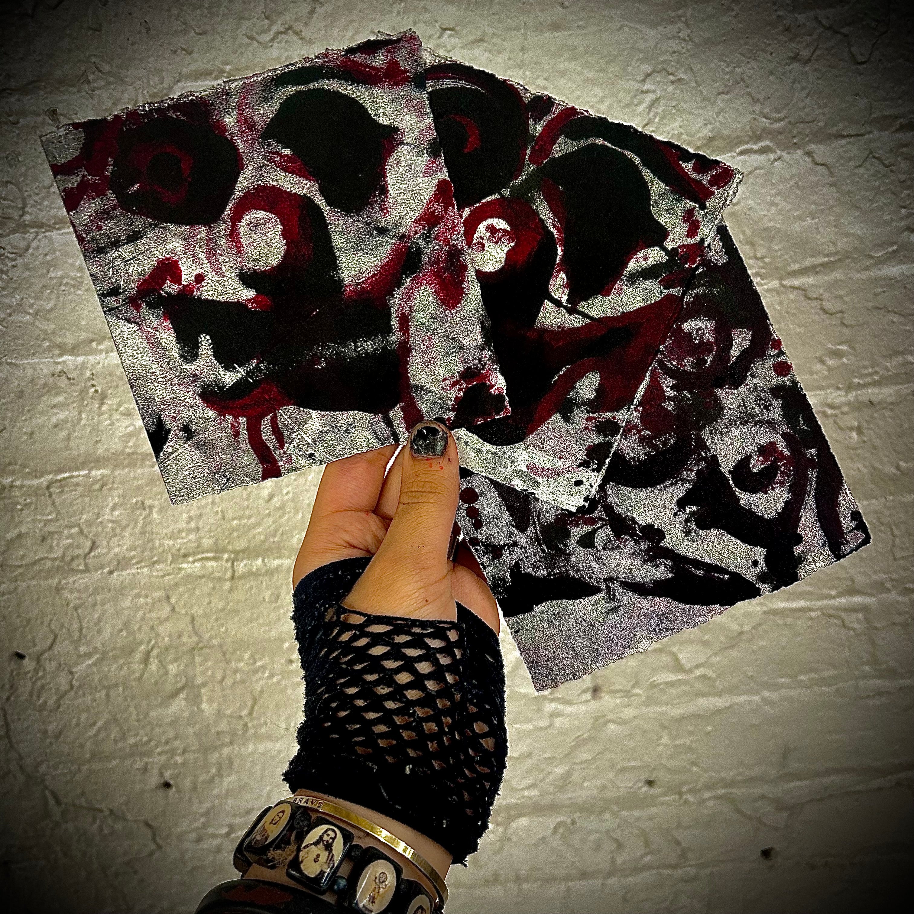 Callous The Clown Original Monotype Print