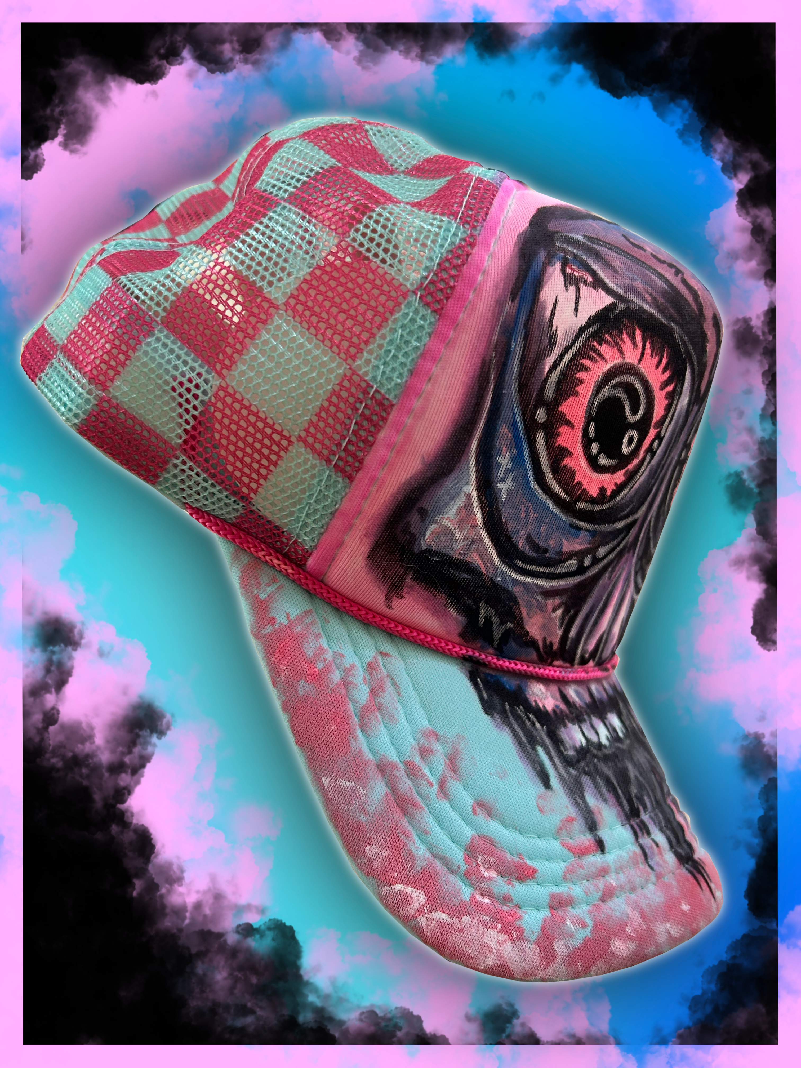 Cotton Candy Skull Hat