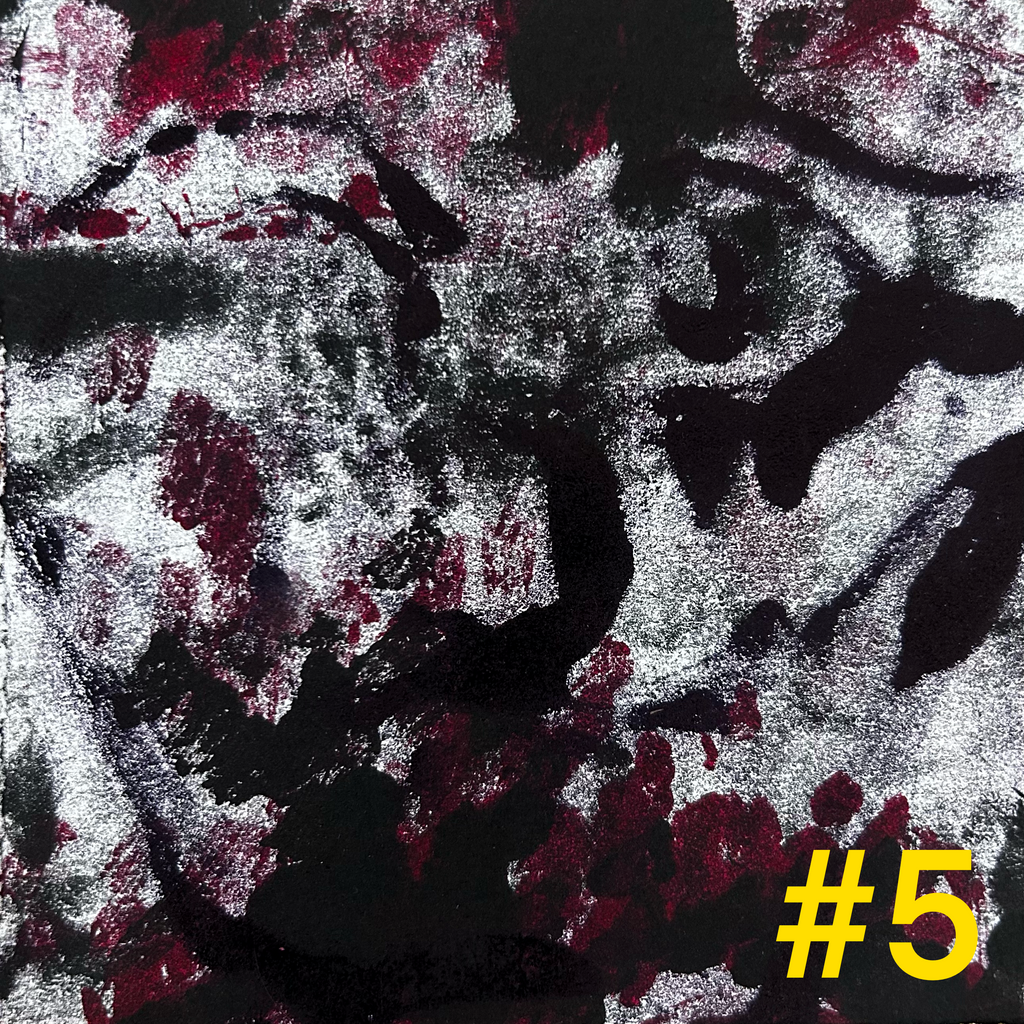 Callous The Clown Original Monotype Print