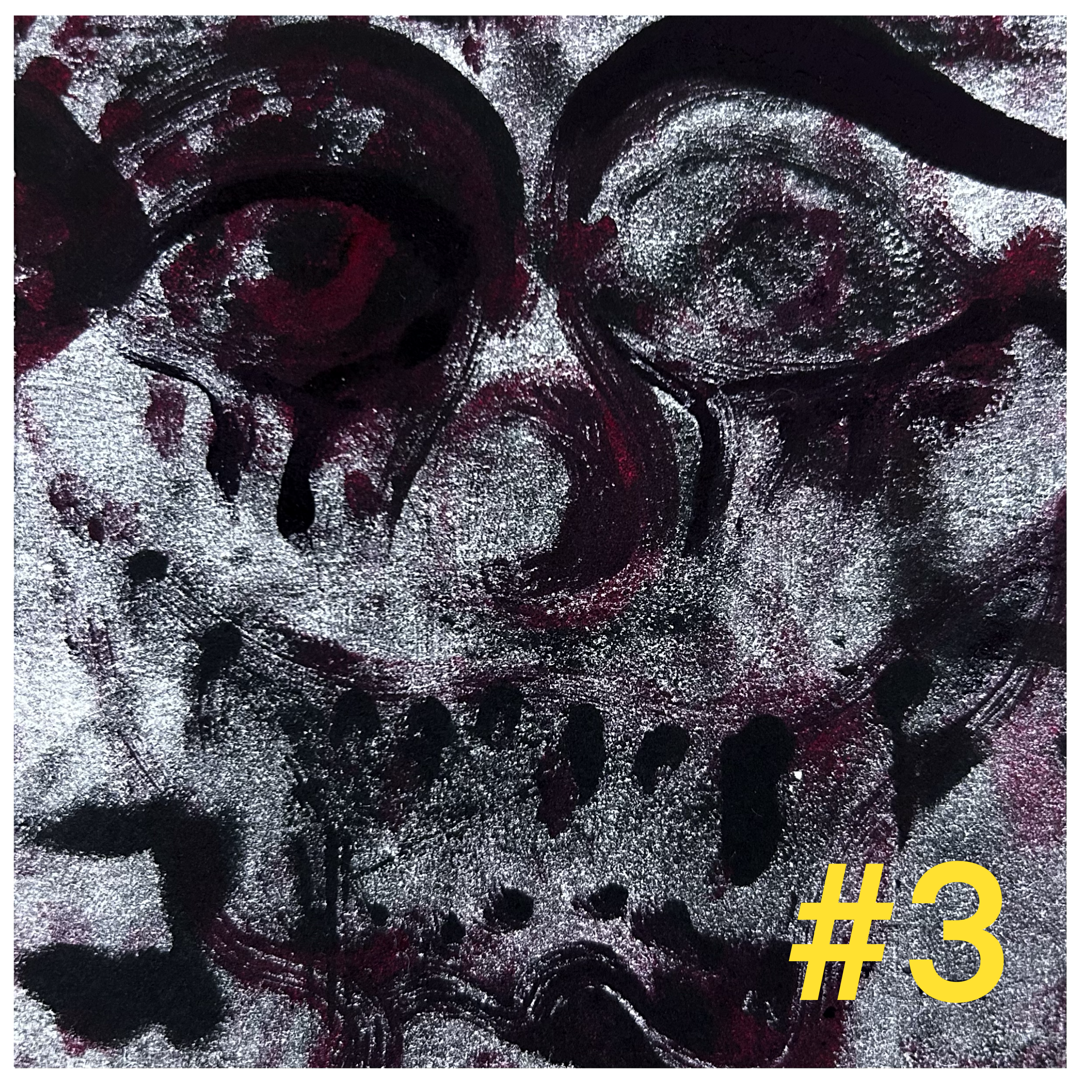 Callous The Clown Original Monotype Print