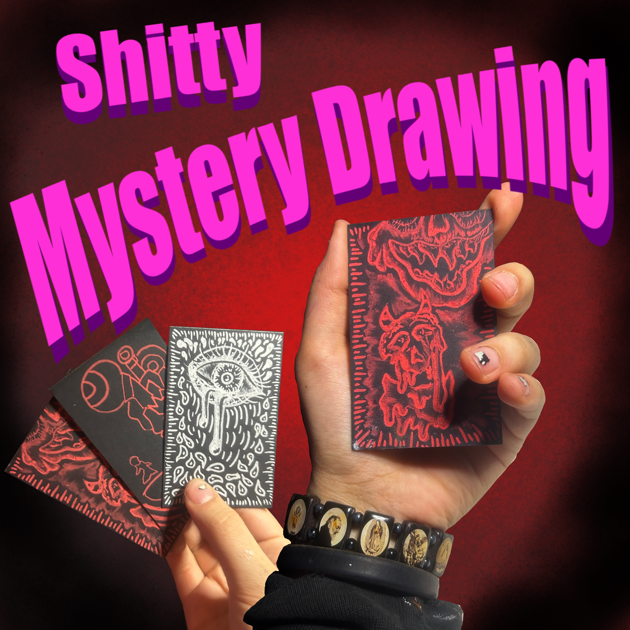 Shitty Mystery Drawing - Signed Original Art